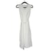 Calvin Klein Women’s Belted Fit & Flare Zip Front Dress in White Sz 4