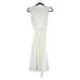 Calvin Klein Women’s Belted Fit & Flare Zip Front Dress in White Sz 4
