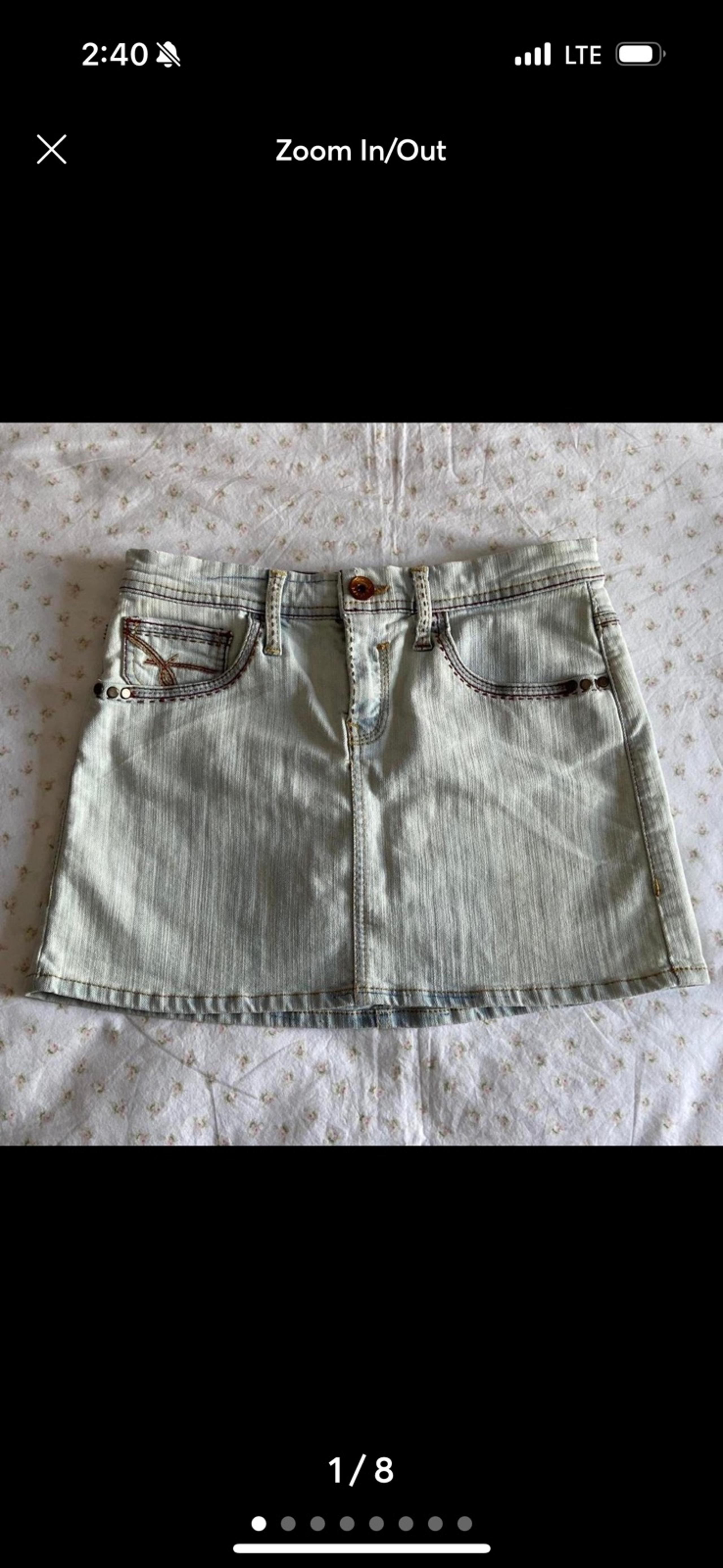 Y2K Vintage denim skirt
