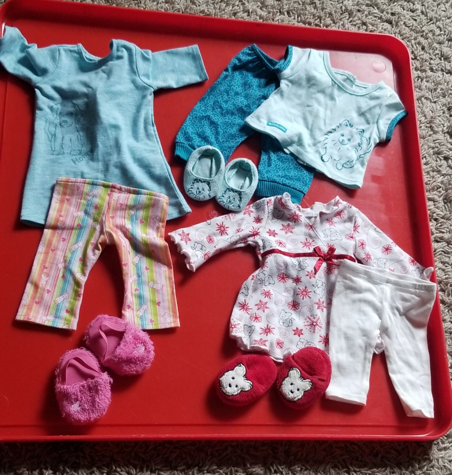 AG dog pajamas lot of 3