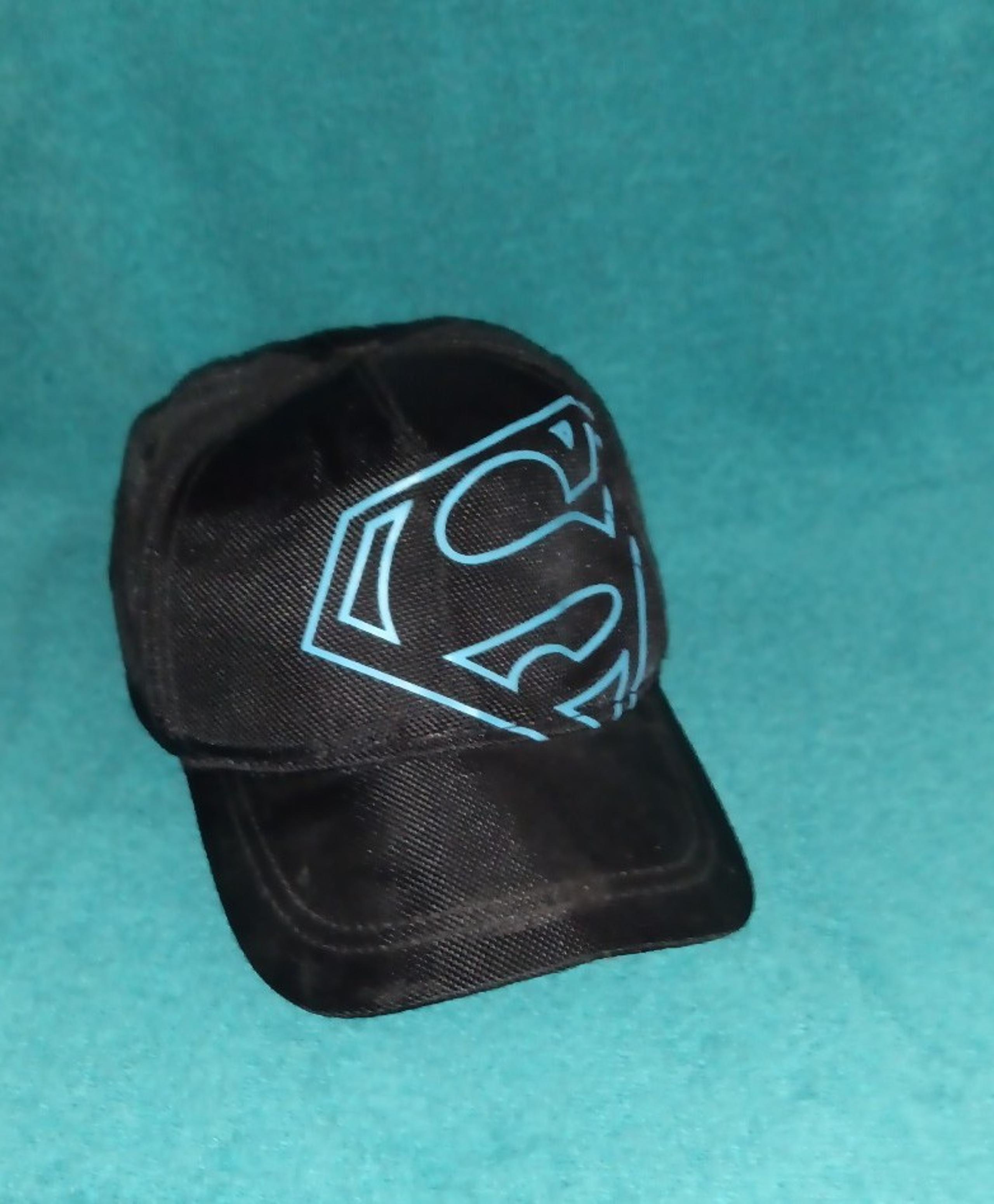 SUPERMAN hat black adjustable snapback cap - Youth / Child Size hat