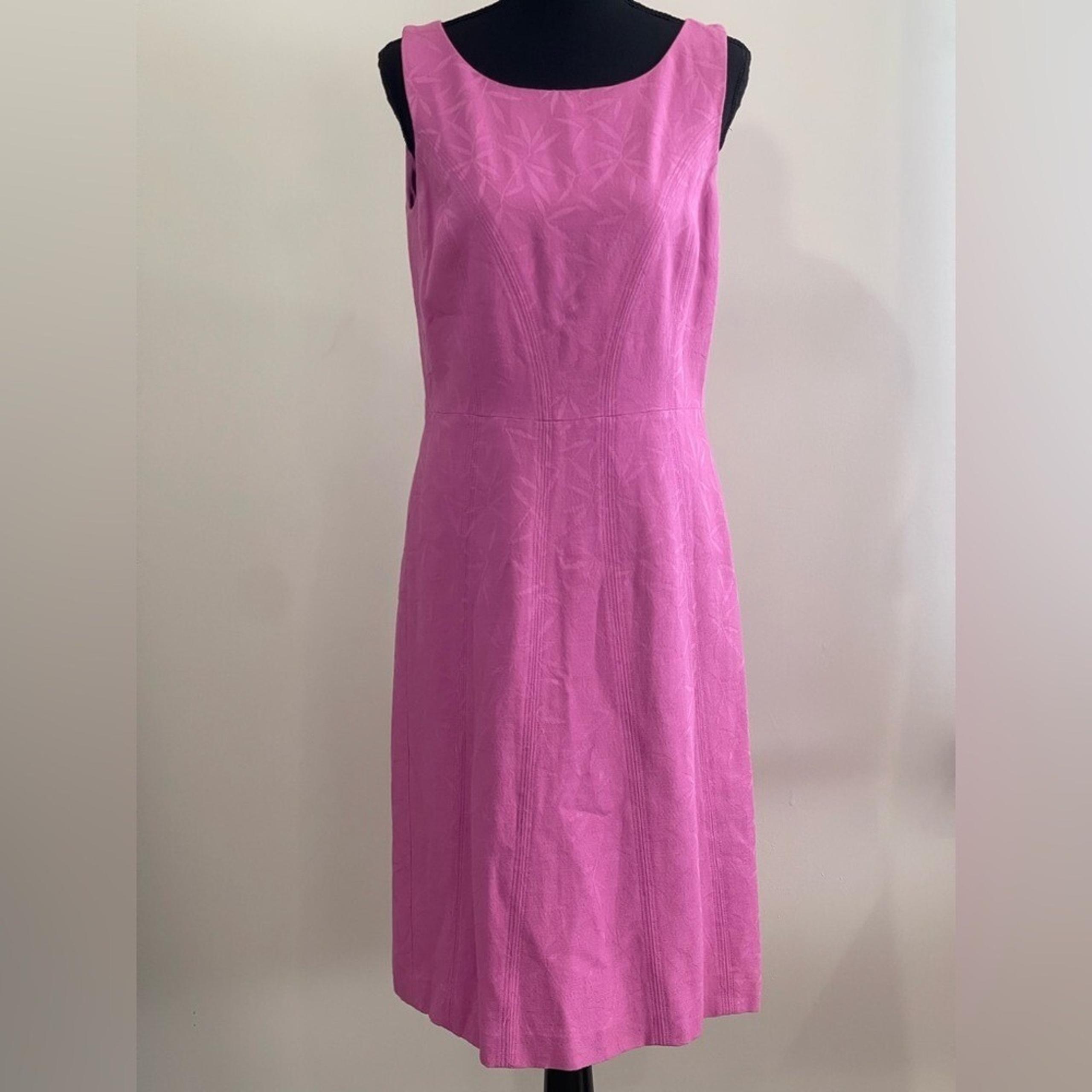 Ann Taylor 8 Pink Tropical Patterned Sleeveless Dress 512