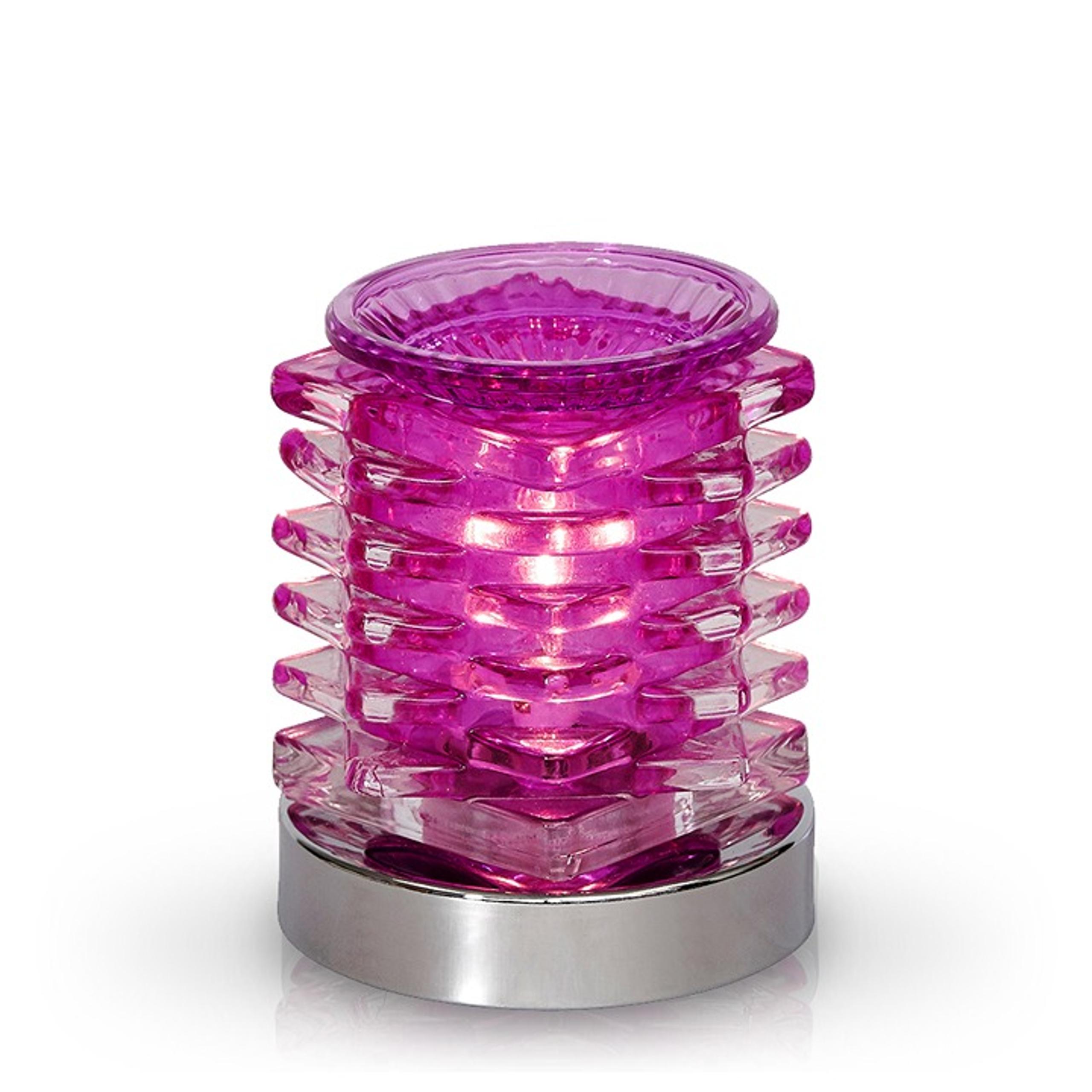 Aromar Touch Electric Oil Burner - Glass Deco Purple (77637)