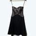 White House Black Market Dress Women's 2 Whimsygoth Coquette Edgy Black Lace