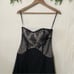 White House Black Market Dress Women's 2 Whimsygoth Coquette Edgy Black Lace