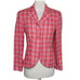 Zelda Women’s 6 Textured Blazer Pink Orange Cream Tweed Careerwear Colorful