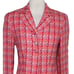 Zelda Women’s 6 Textured Blazer Pink Orange Cream Tweed Careerwear Colorful