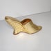 Schutz Aprill Womens Woven Gold leather Wedge Sandals Size 7.5