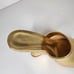 Schutz Aprill Womens Woven Gold leather Wedge Sandals Size 7.5