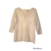 Anthropologie Moth Crochet Style Knit Wool Tunic Sweater in Cream Size Medium