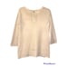 Anthropologie Moth Crochet Style Knit Wool Tunic Sweater in Cream Size Medium