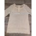 Anthropologie Moth Crochet Style Knit Wool Tunic Sweater in Cream Size Medium