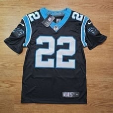 Nike Christian McCaffrey Carolina Panthers Black Jersey On Field Small S New 22