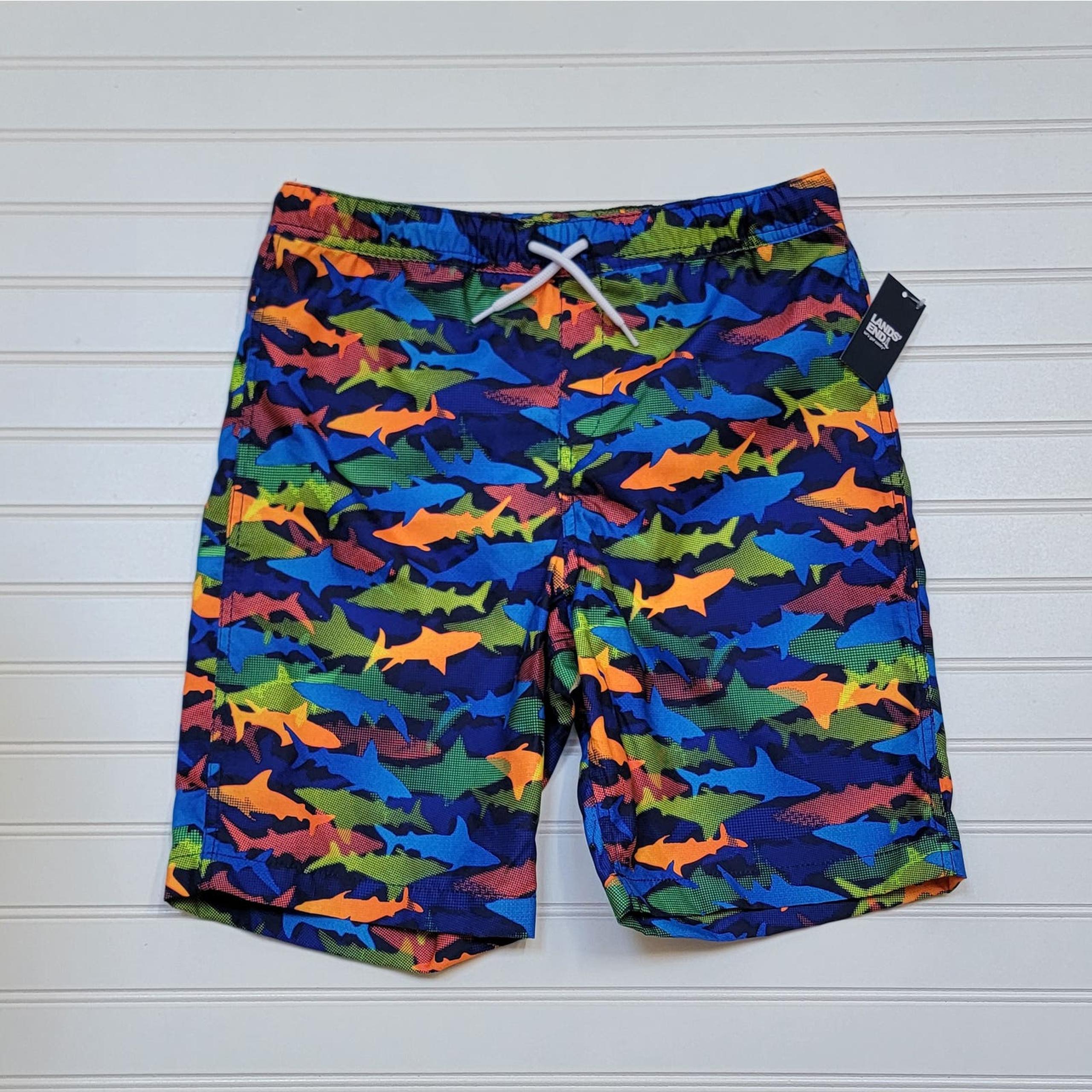 NWT Lands End Shark Swim Trunks
