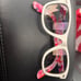 Ray Ban wayfarer Vibrant Pink and White Sunglasses