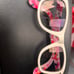Ray Ban wayfarer Vibrant Pink and White Sunglasses