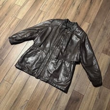 Vintage 70s 80s damselle made in New York leather jacket women's size XL