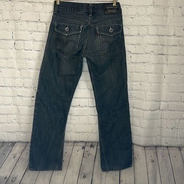 Levi’s 514 Slim Straight San Francisco Jeans size 29x30 Black Label Unique