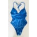 Andie Swim The Lagos One Piece Halter Swimsuit Blue Size Small