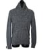 American Rag Men's Medium Sweater Shawl Collar Gray 100% Cotton Cozy