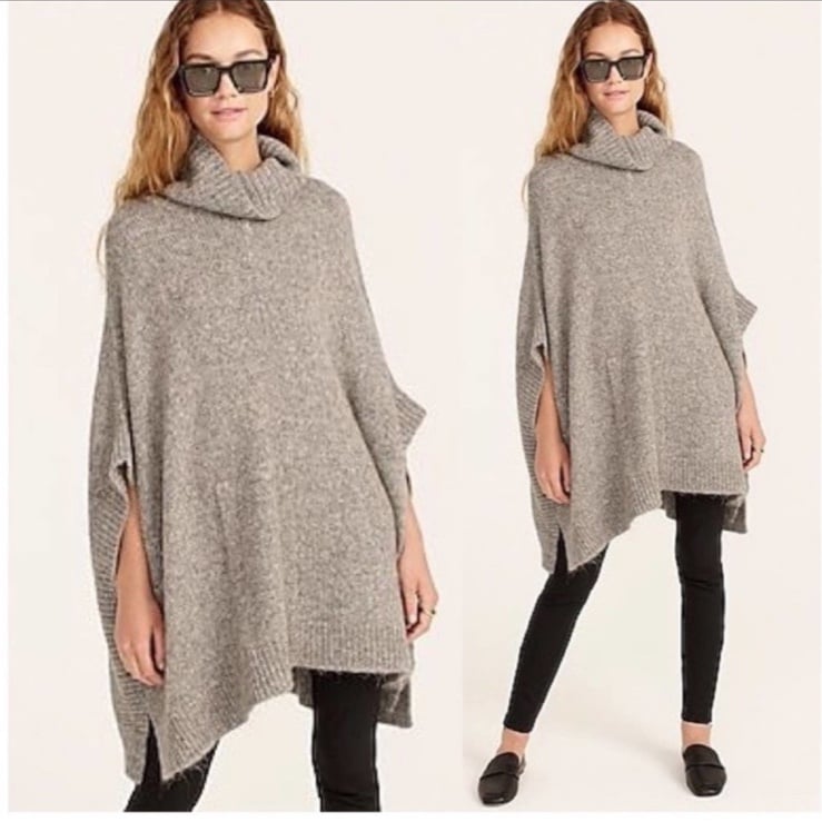 J. Crew Relaxed Turtleneck Poncho
