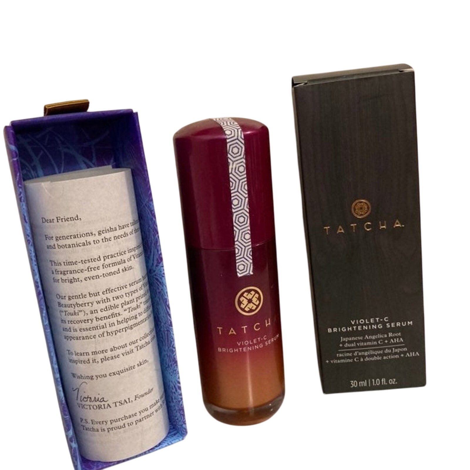 Brand New Tatcha Violet-C Brightening Serum