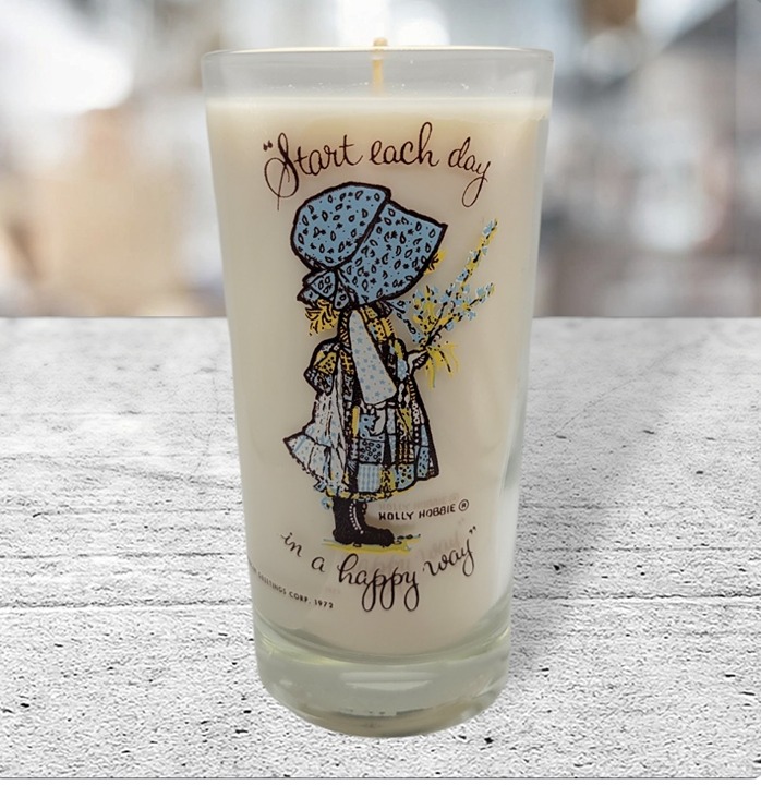 Vintage Holly Hobbie Toasted Coconut 12 Oz. Luxury Shabby Chic Soy Wax Candle