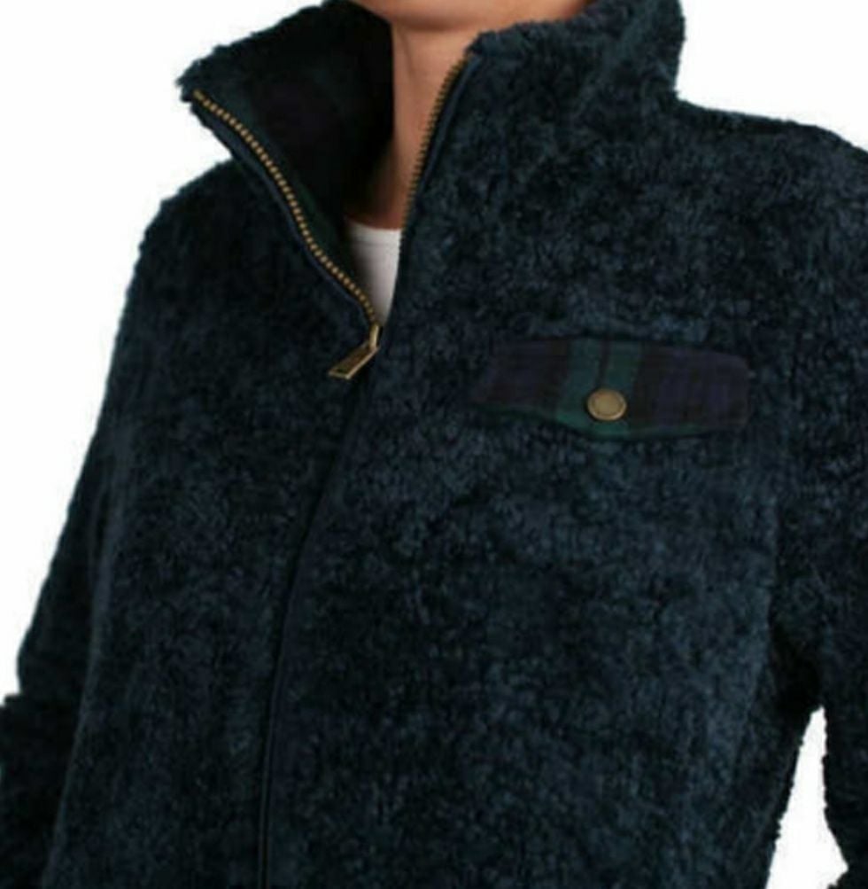 Pendleton Wool Fuzzy Plaid Sherpa Jacket