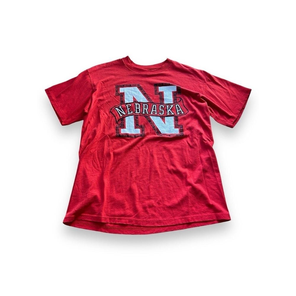 Vintage Nebraska Cornhuskers T Shirt Single Stitch USA Made College NCAA Large