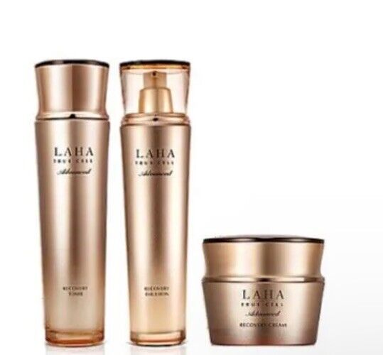 Isa knox Laha True Cell Advanced Recovery Set Toner Emulsion Cream NIB Korean