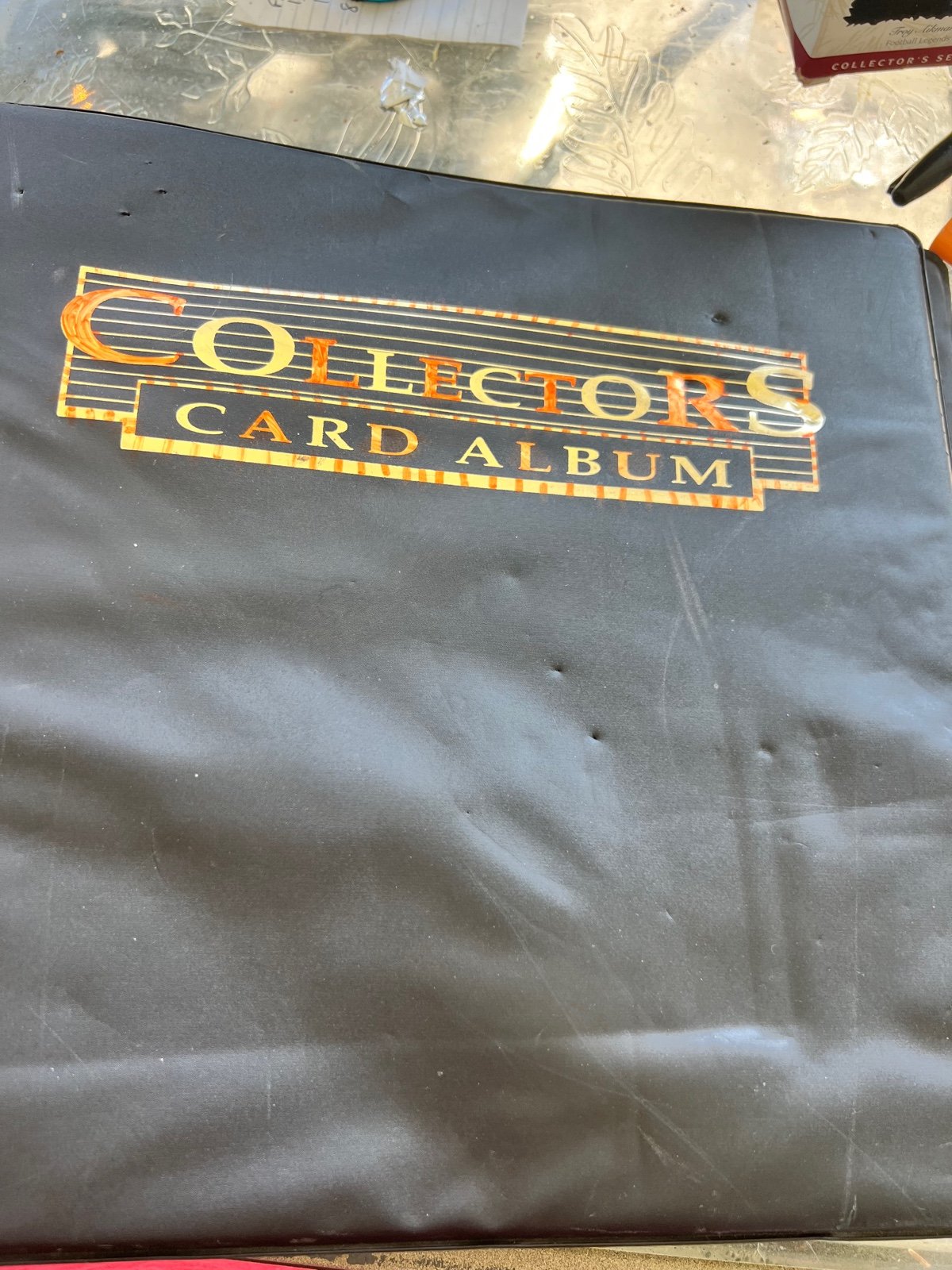 Baseball shops and football card album