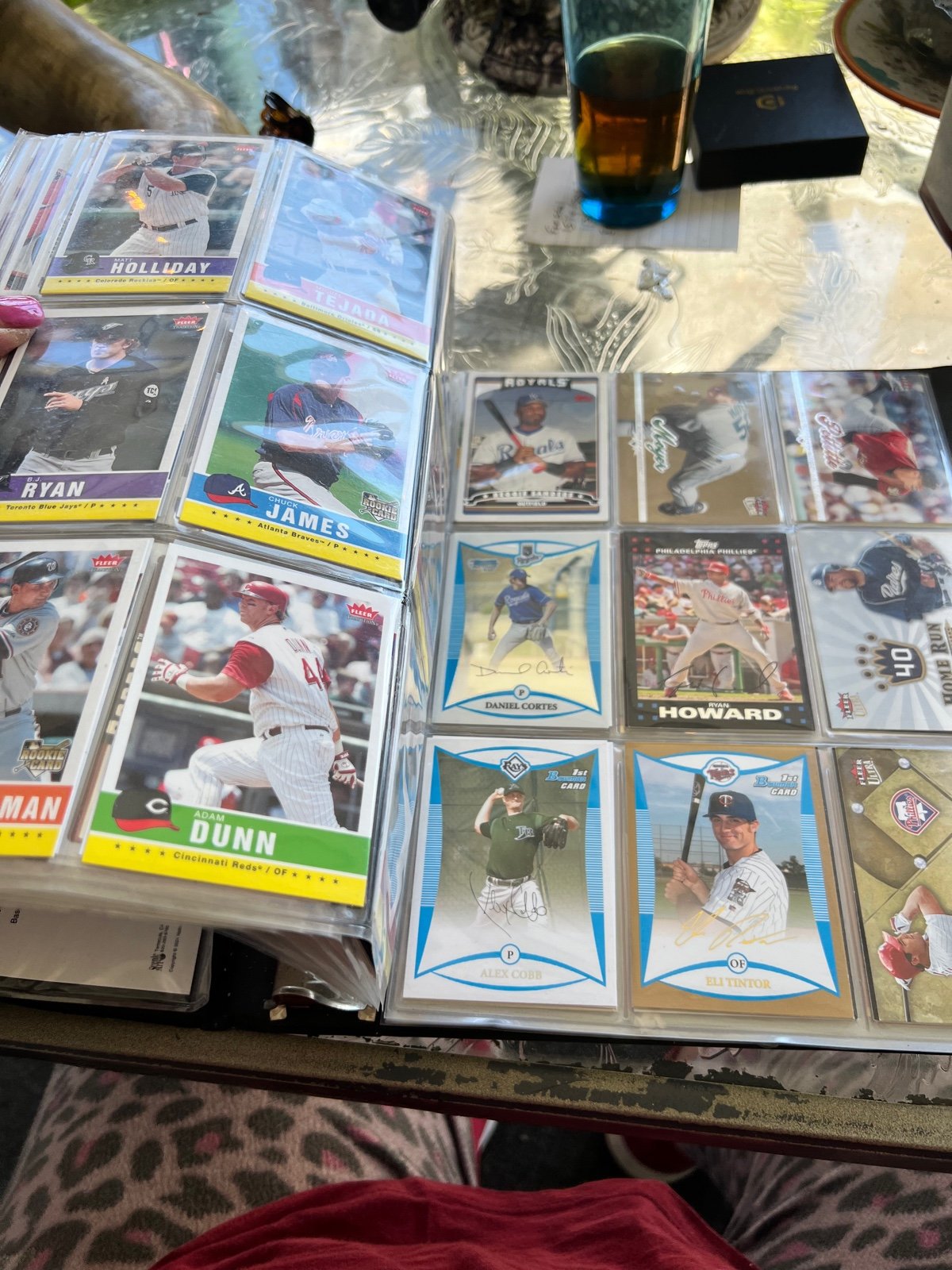 Baseball shops and football card album