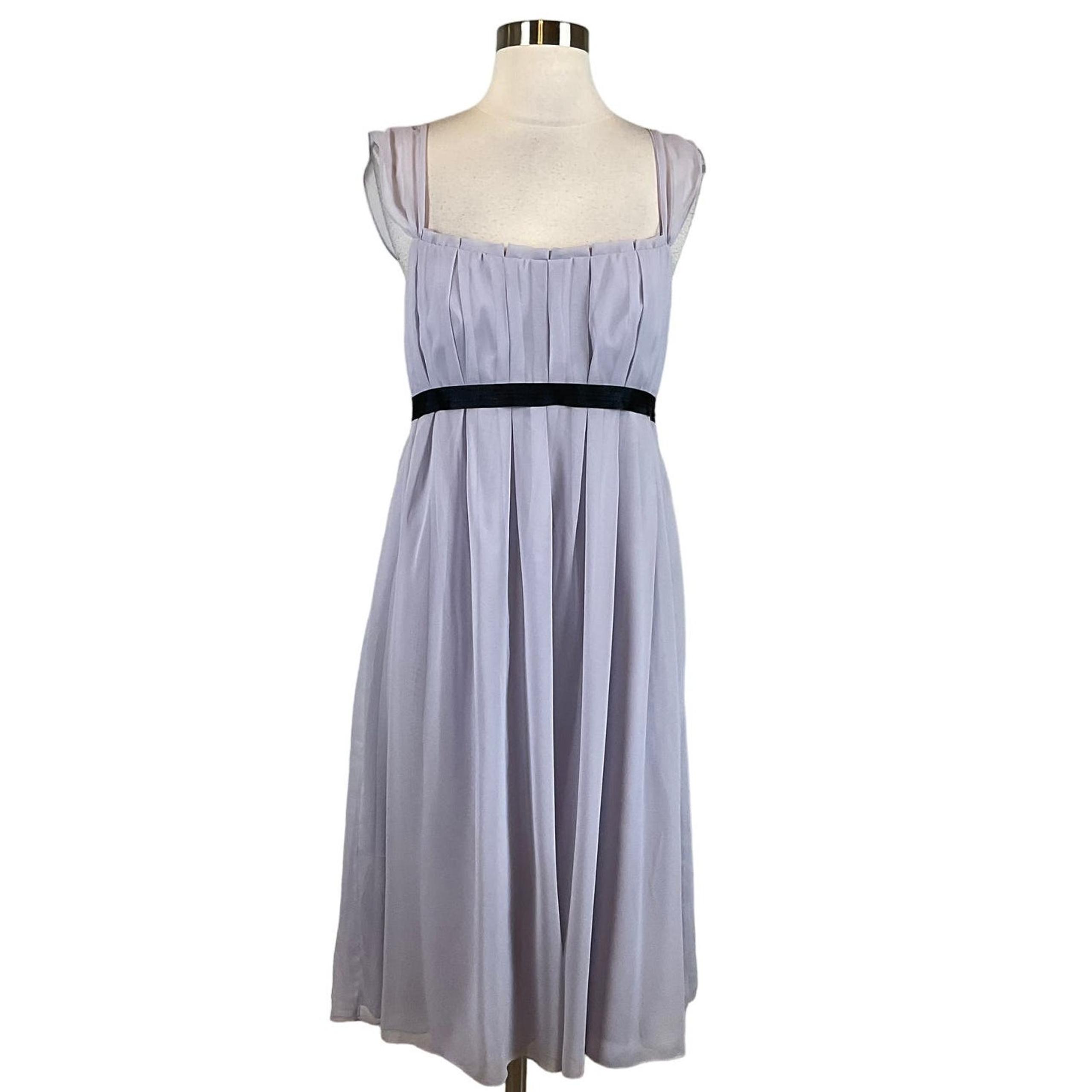 Vera Wang Women's Cocktail Dress Size 8 Purple Chiffon Sleeveless A-Line