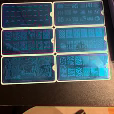 MOYOU London nail stamp plate lot x6