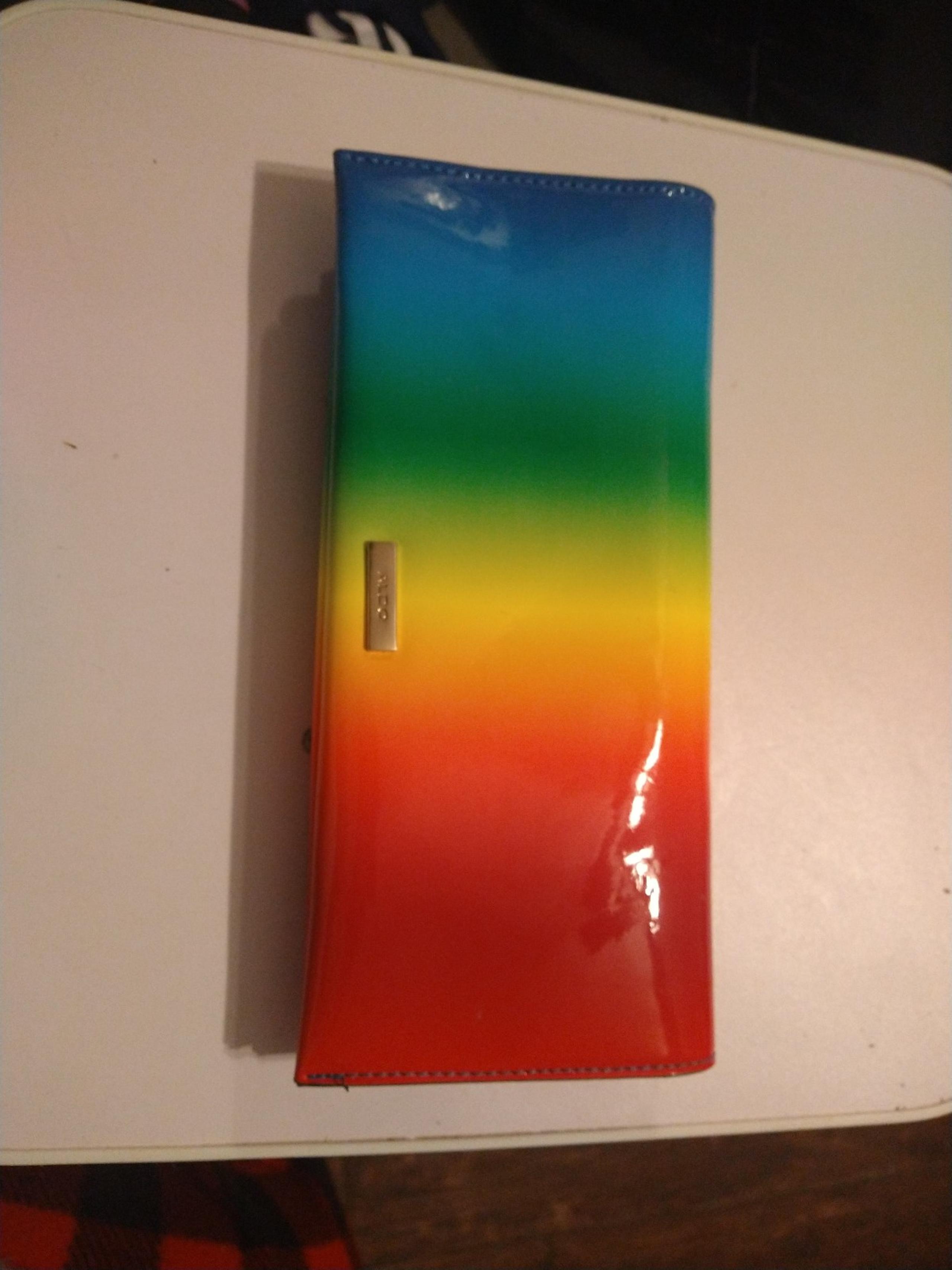 ALDO Tarazed Rainbow Purse Clutch With Detachable Chain NWT