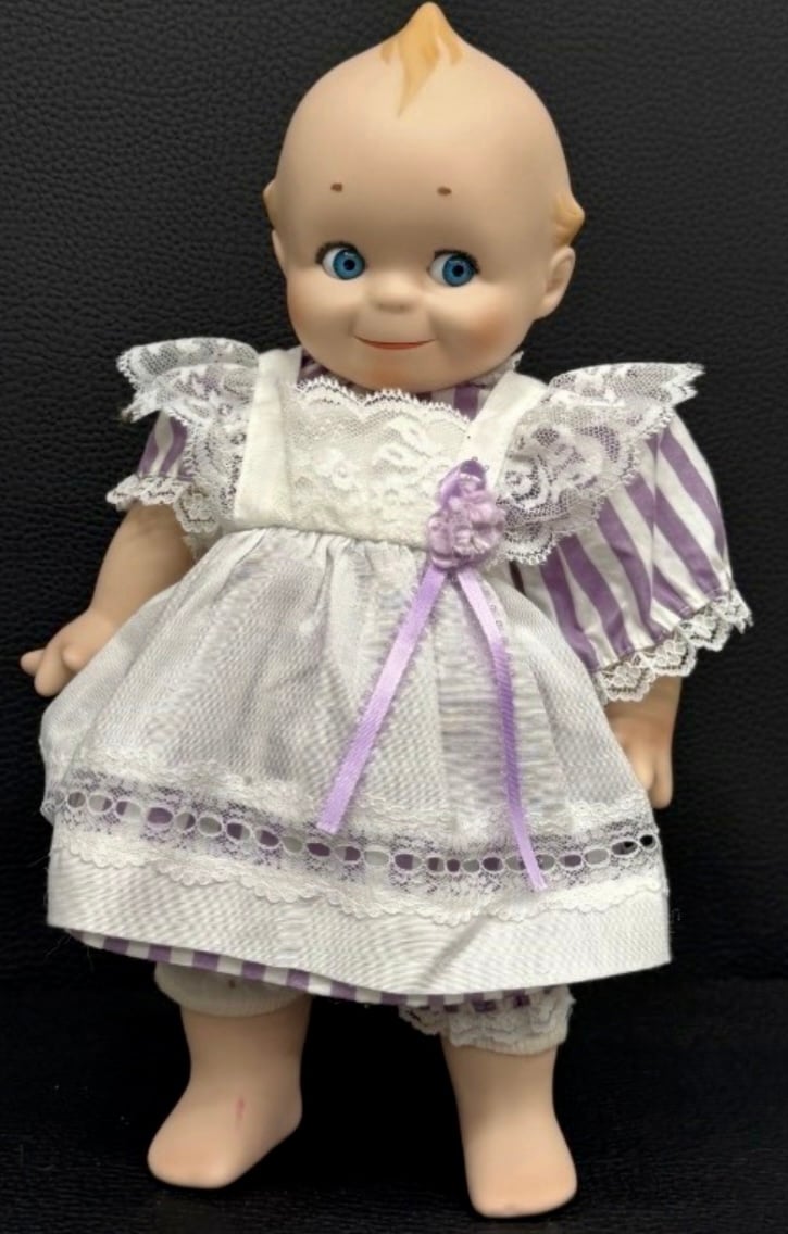 Vintage 92’ Limited Edition JESCO Artist Signed Adorable Porcelain Kewpie Doll.