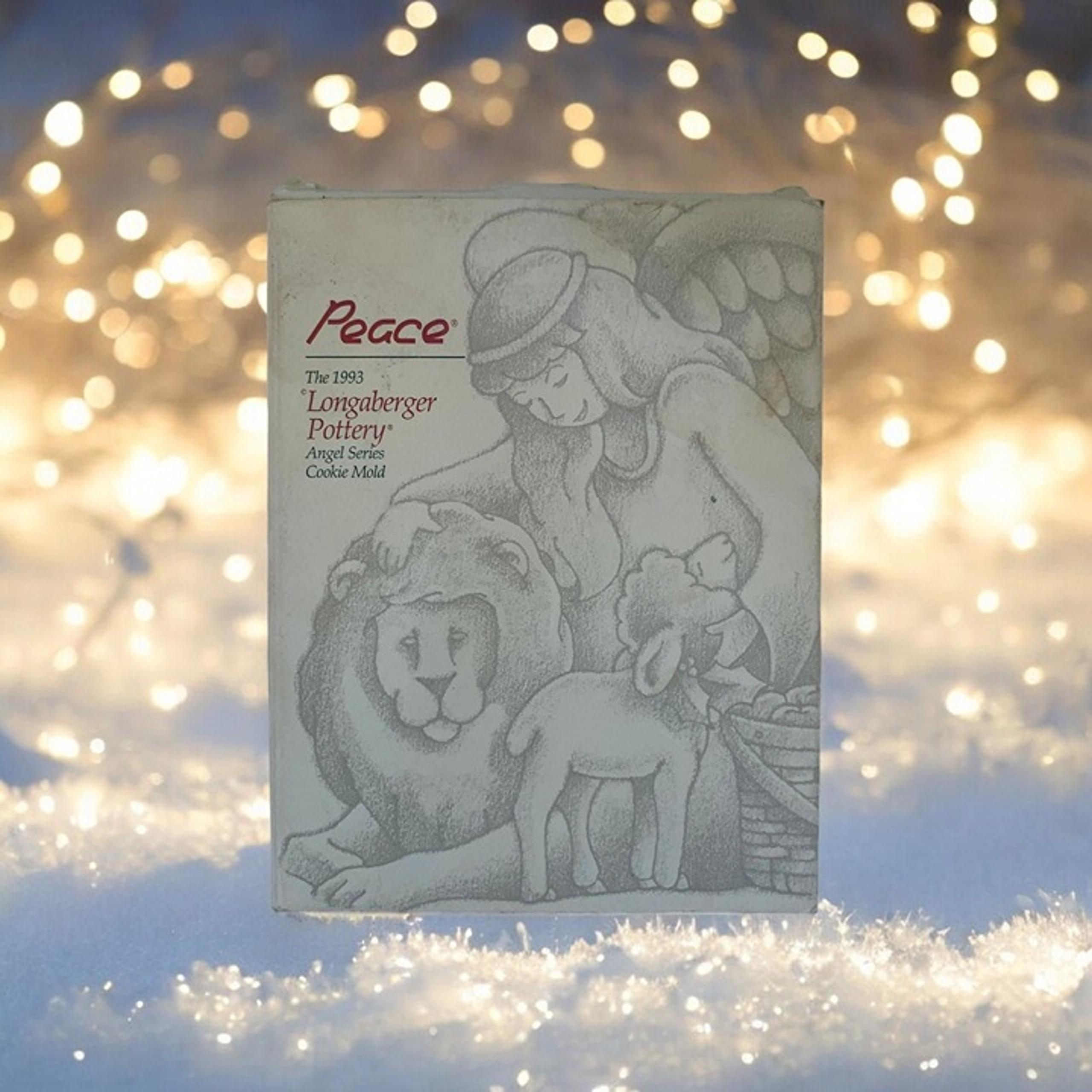 Longaberger Pottery Peace Series Cookie Mold - 1993