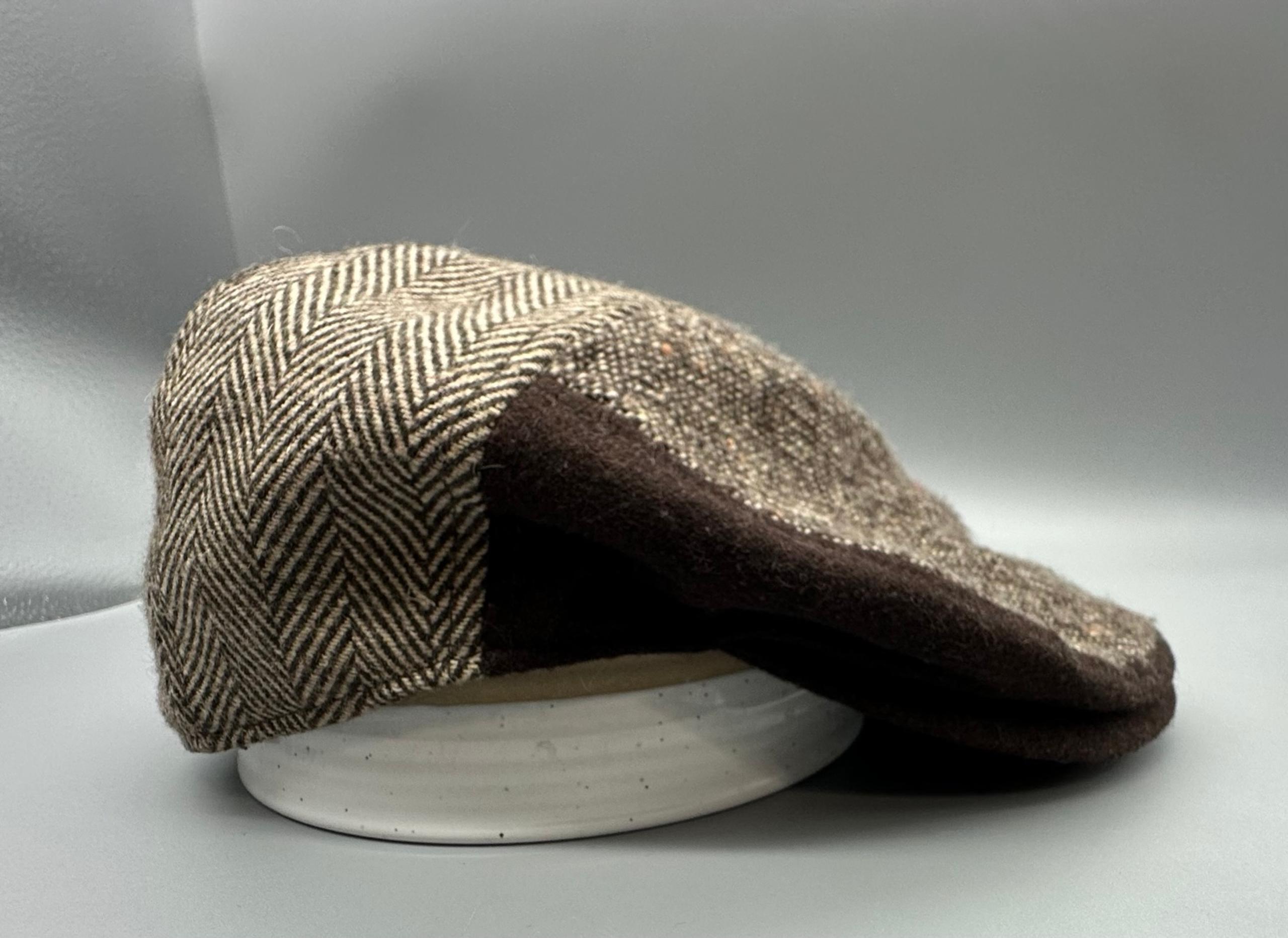 Dockers Mixed Media Mens Ivy Ear Flap Cap Hat / News Boy Styler Hat