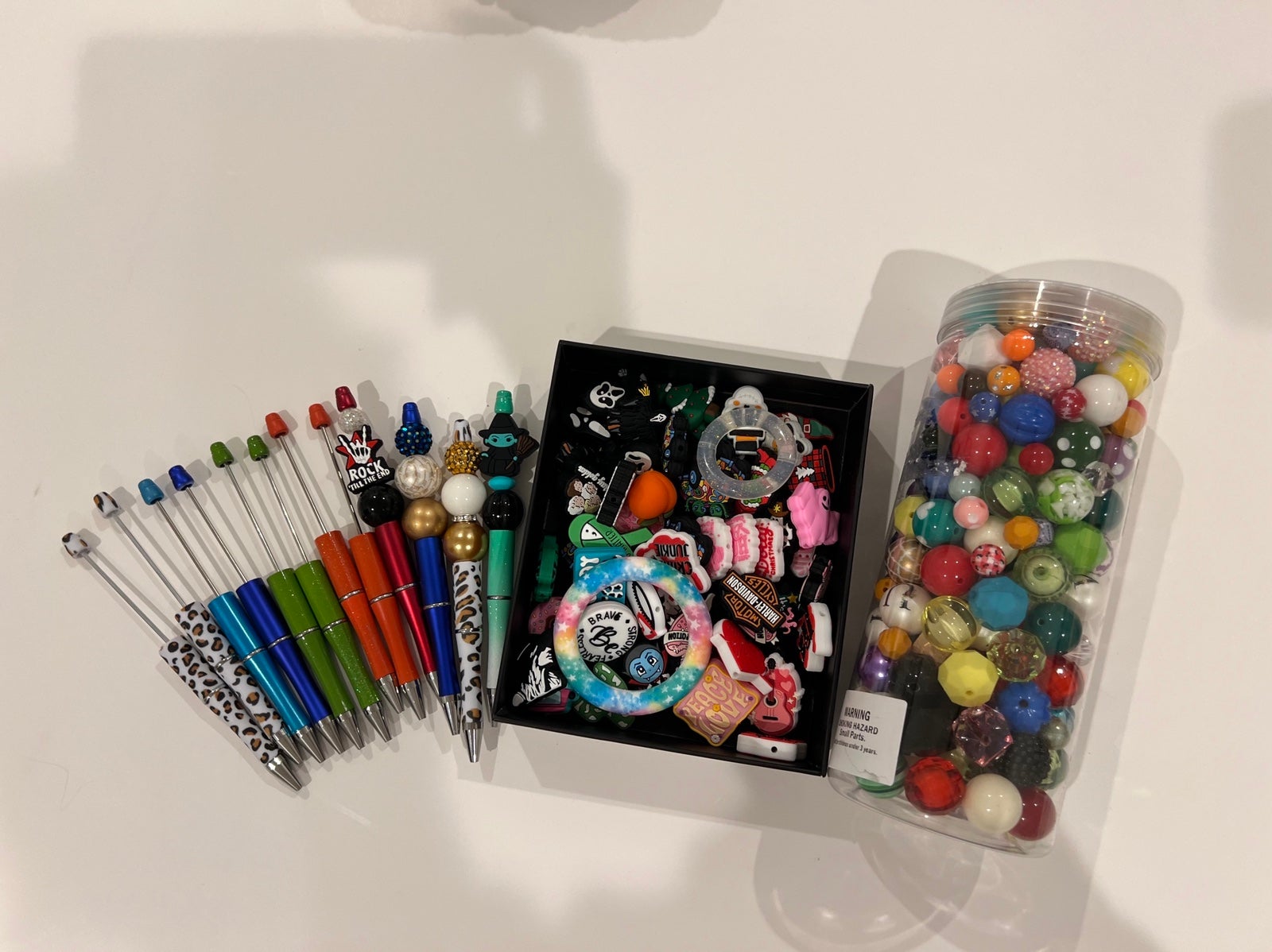 Beaded Pen Starter Kit (beadable pens, focal beads, acrylic beads)