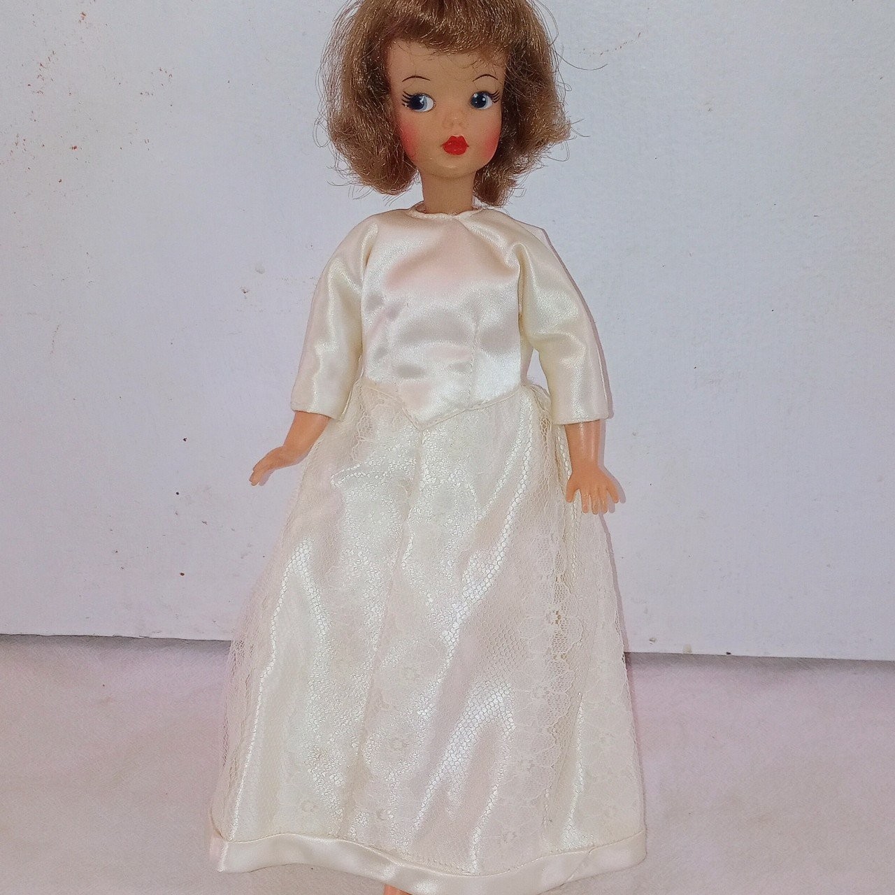 Vintage 1960's Ideal Tammy Doll With 3 Formal Outfits And 1 Pair of Shoes