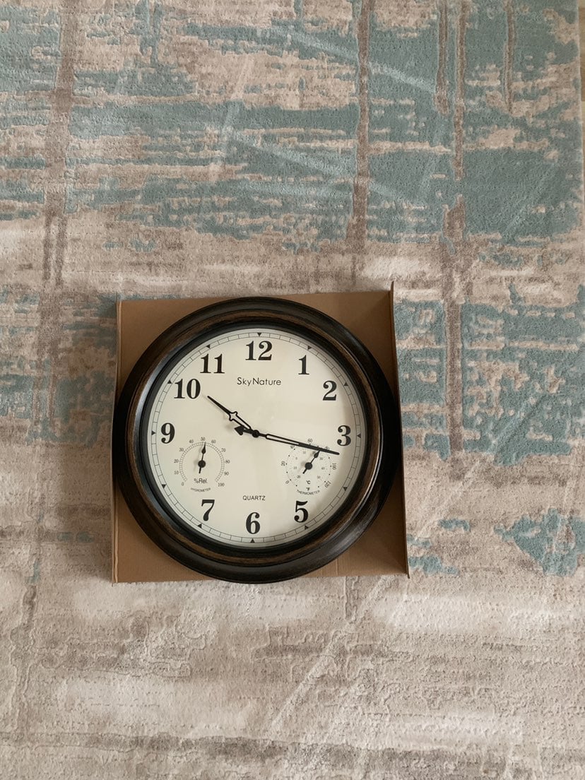 Wall Clock Indoor Outdoor Waterproof