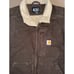 Carhartt men’s Sherpa lined brown work vest western loose fit 2 XL heavy