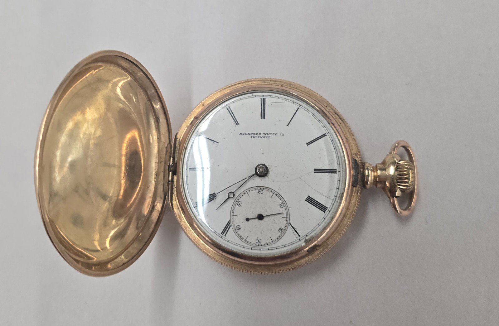 1908 vtg rockford watch company Illinois pocket watch No 190966
