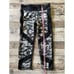 Soul Cycle Cropped Cycling Spin Workout Black Space Dye Leggings | Size M