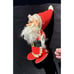 Rare Commodore Rubber Face Felt Santa Doll Made In Japan MCM Kitchy -C20
