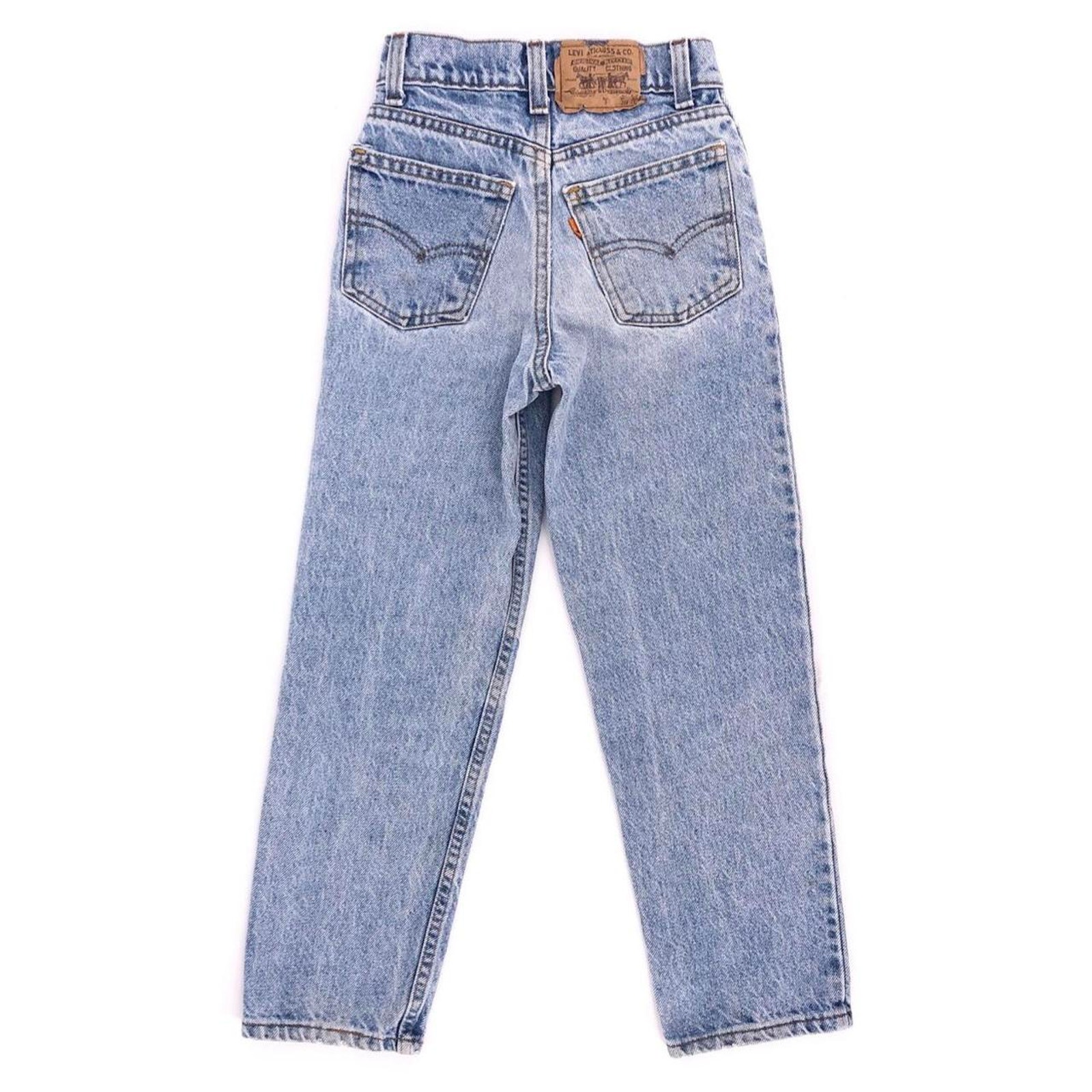 Levis kids 9 slim orange tab jeans 90s 1990s vintage