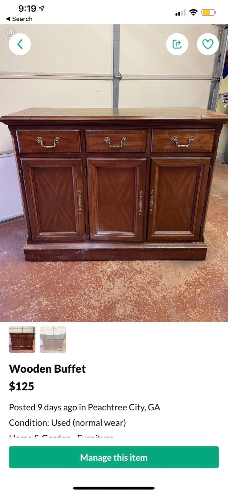 Wooden Buffet