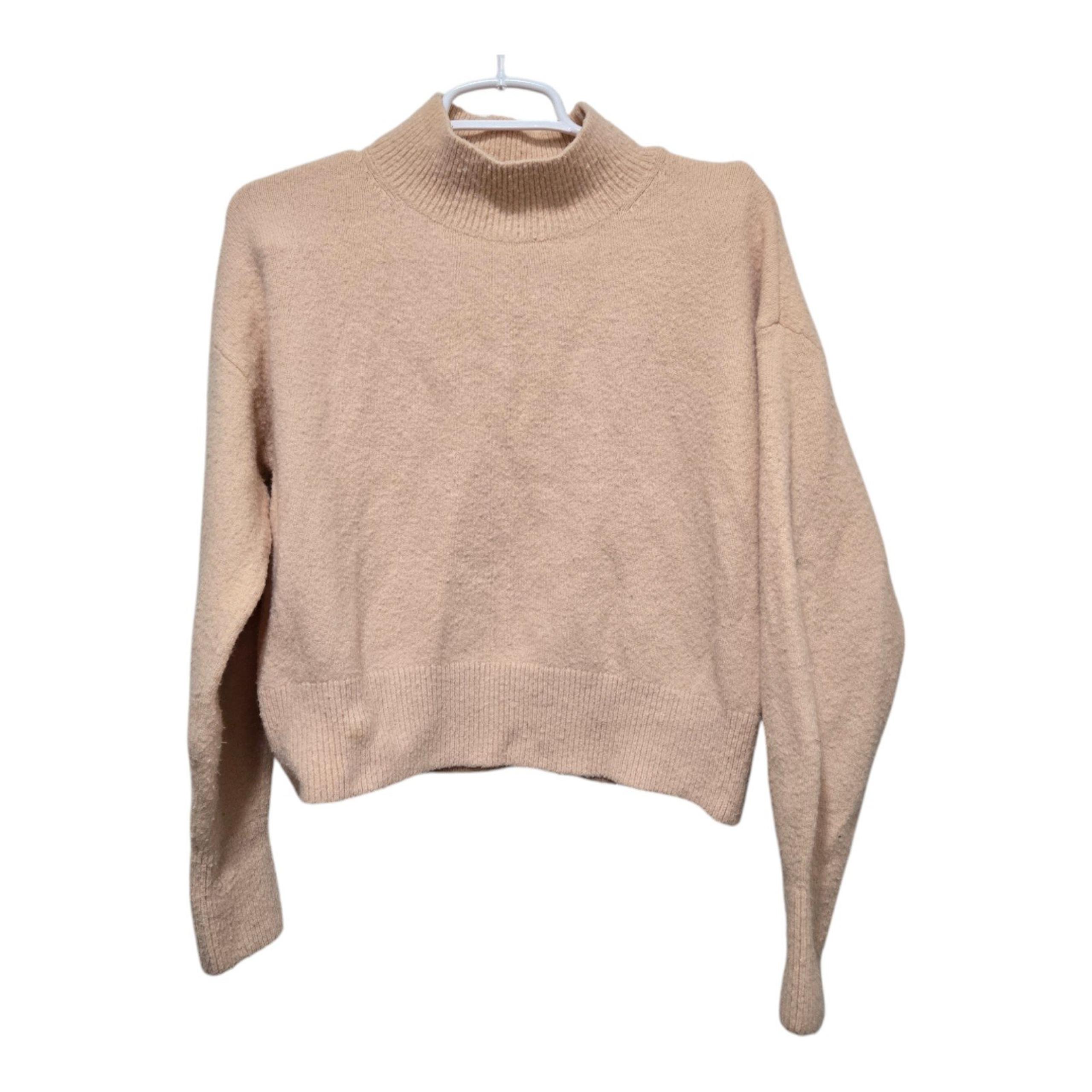 & Other Stories sweater womens size small pink peach mock neck winter wool blend