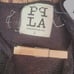 PPLA Womens Sweater Vest Charcoal L Luna Open Front Sleeveless Long Duster