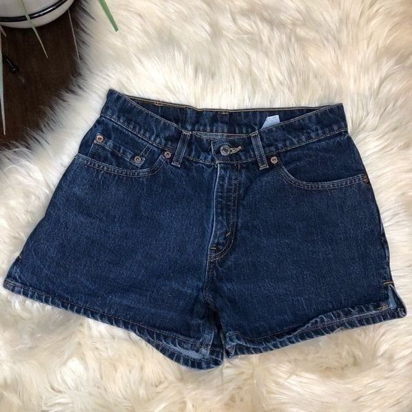 Levi's blue denim shorts vtg size 7